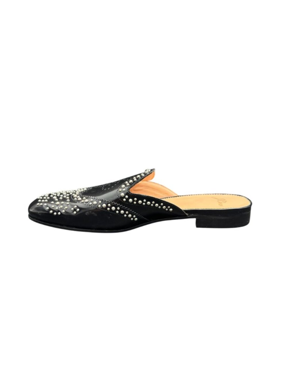 J.Crew Academy Loafer Studded Mules Women's Black Leather, Size 8.5 WORN ONCE - Picture 4 of 10